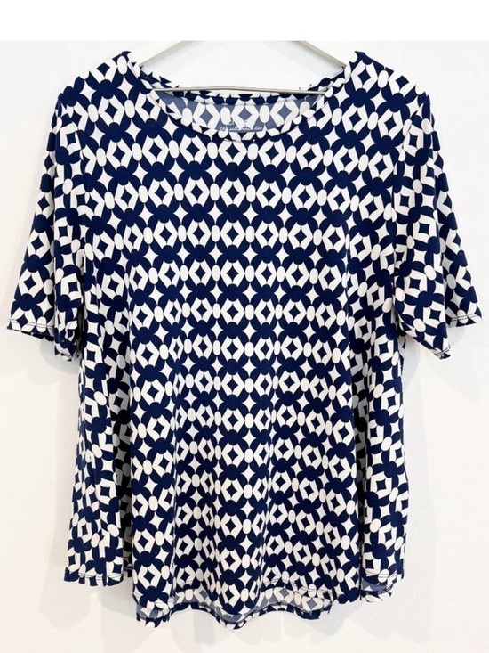 Chico's Tops - Chico’s The Ultimate‎ Tee Tonga Geometric Blouse Top Classic Boho Casual Large
